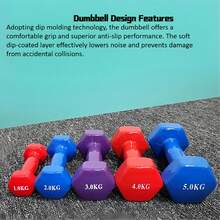 Fitness Dumbbells, Suitable For Strength Training And Muscle Building. Made Of Sturdy Metal Material, They Are Non-Slip And Wear-Resistant. Ideal For Workouts At Home, In Gyms And Offices, And Suitable For Adults And Teenagers. - Multi-color Random - View 10