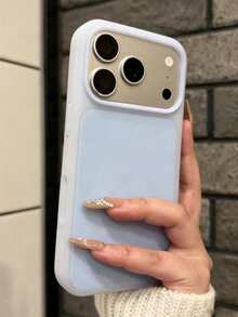 Matte Skin-Friendly Jelly Soft Phone Case Compatible With Iphone 17 Pro Max 17 Pro 17 16 15 14 13 Ultra-Thin Liquid Silicone Shockproof Protective Back Cover - Light Blue - View 2