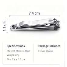 Gunting Kuku Lurus, Gunting Kuku Besar dari Baja Tahan Karat dengan Kikir Kuku Terintegrasi, Pemotong Kuku, Gunting Manikur Salon, Pemangkas Kuku, Alat Perawatan Tangan dan Kaki, Alat Manikur, Kikir Kuku dan Pemangkas Kuku, Cocok untuk Kuku Keras, untuk Rumah, Perjalanan, dan Salon. - A - View 5