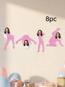8/12/16pcs Custom Photo Bachelorette Face Banner,Bride Face With Veil,Funny Bach Party Decorations - Multicolor - View 18