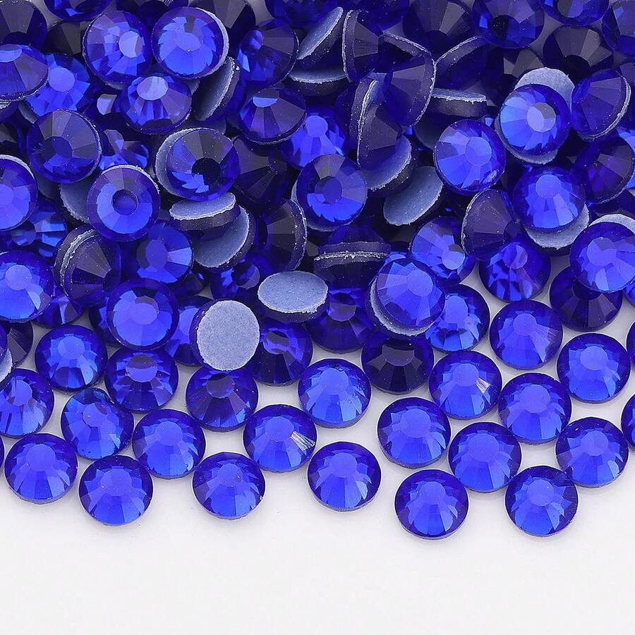 SS0-SS50 1/5/6/7mm 彩色水晶水鑽 平底燙鑽，適用於衣物、布料、洋裝、包包、鞋子裝飾
