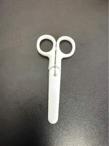 3pcs Mini White Scissors, Portable Stainless Steel Paper Cutter, Handmade Stationery, Office And Study Gift, Men's Tool. - AA - View 12