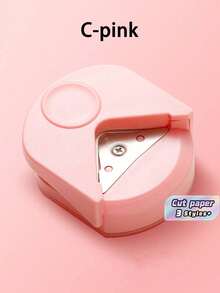 1pc R4 Corner Rounder Punch, Chamfering Tool, Paper Photo Corner Trimmer, Laminating Film Corner Cutter, Card Corner Punch, Back To School Stationery - Multiple Styles - View 7