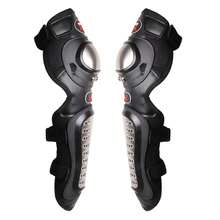 1 Pair Racing Motorcycle All-Season Knee Pads, Off-Road Riding Anti-Fall Anti-Slip Knee Protection Armor, Stainless Steel Protective Gear - one-size - View 6