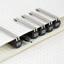 1 cây/8 cây/16 cây bút vẽ kỹ thuật/bút liner nét mảnh chính xác cho nghệ sĩ, chống nước, ngòi trung bình, phù hợp để phác thảo và tài liệu văn phòng - Bộ - Xem 5
