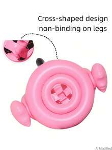 Animal Themed Inflatable Swimming Float Bed With Detachable Sun Canopy, Flamingo/Swan Pool Float, Summer Pool Accessory, First Day Of School - Multicolor - View 8