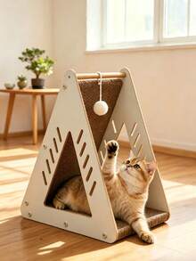 Triangular Vertical Cat Scratching Board, Sisal Rope Wear-Resistant No-Shed Cat Claw Board, Cat Toy Cat Claw Sharpener - View 6