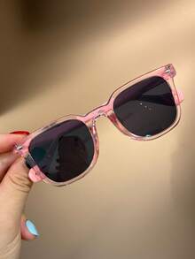 2 Pairs Kids Square Cute Personalized Rivet Fashion Glasses For Beach Party, Outdoor Street Style, Daily Wear - Multicolor - View 5