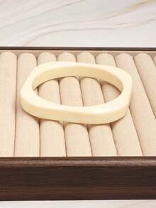 3件組女款樹脂手鐲 幾何圓形手環 獨特設計個性化飾品 - 彩色 - 查看 3