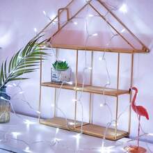 Battery Powered 5m/10m/15m/20m Home Decor LED Fairy String Lights,Outdoor Yard Garden Decoration Lights,Indoor Bedroom Wedding Birthday Party Decor String Lights, Girls' Room Wall Decoration Lights, Camping Tent Decoration String Light - Clear - View 13
