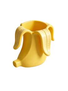 1pc Creative Banana Shaped Pen Holder, Minimalist INS Style Desktop Storage Decor. Realistic 3D Banana Design, Unique And Creative. Can Store Various Stationery, Makeup Brushes And Small Accessories, Smooth Craftsmanship For Hands. Desk, Office Desktop, Dual Use For Storage And Decoration, Niche And Stylish, Full Of Healing Vibes. - View 7