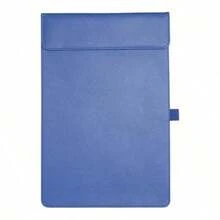 1pc A4 Leather Clipboard Meeting Pad Office Supplies A4 Folder Gold Foil Signature Board - Multi - View 12
