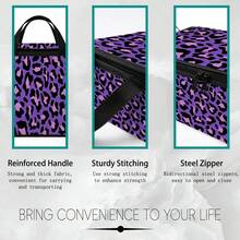 Kotak Penyimpanan Lipat dengan Tutup Resleting dan Pegangan, Kotak Penyimpanan Kain Poliester Tahan Lama Kapasitas Besar yang Ditingkatkan, 4 Kotak Organizer Motif Campuran Leopard, Motif Leopard Klasik Cokelat / Hitam & Putih / Ungu & Merah Muda / Gradien Pelangi, Wadah Penyimpanan Lipat untuk Pakaian, Perlengkapan Tidur, Mainan, Kamar Tidur, Asrama, Hadiah Dekorasi Rumah - Beraneka warna - View 10