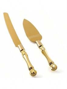2 Pcs Wedding Cake Cutting Set,Cake Knife And Spade SetStainless Steel And Acrylic Faux Crystal Handle, For Wedding, Birthday, Party, Anniversary - View 5
