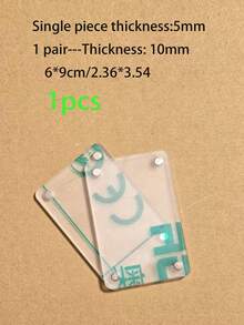 1pc/2pcs Transparent Thick Acrylic Photo Frame, Modern Desktop Photo Frame, Suitable For Home And Office Decoration. Transparent Acrylic Photo Frame, Modern Desktop Photo Frame, Suitable For Home And Office Decoration. Suitable For Photos, Flowers And Landscape Paintings, Strong Magnetic Photo Office Business Card Holder, Acrylic Plate With Double-Sided Protective Film - Transparent - View 18