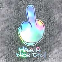 Funny "Have A Nice Day" Car Sticker, Waterproof Vinyl Decal, Removable Humorous Text Sticker For Car Window Bumper Laptop Vehicle Decor - A - View 8