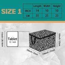 Kotak Penyimpanan Lipat dengan Tutup Resleting dan Pegangan, Kotak Penyimpanan Kain Poliester Tahan Lama Kapasitas Besar yang Ditingkatkan, 4 Kotak Organizer Motif Campuran Leopard, Motif Leopard Klasik Cokelat / Hitam & Putih / Ungu & Merah Muda / Gradien Pelangi, Wadah Penyimpanan Lipat untuk Pakaian, Perlengkapan Tidur, Mainan, Kamar Tidur, Asrama, Hadiah Dekorasi Rumah - Beraneka warna - View 21