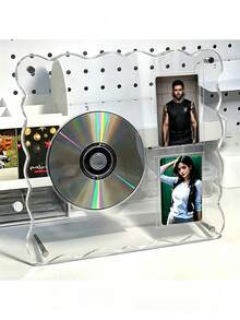 High Transparency Acrylic Photo Frame Stand, Dual-Use Vertical & Horizontal Desktop Display, Metal Support Legs Stable & Clear, Minimalist Luxury Nordic Style, Suitable For Living Room, Study, Office Desk, Home Photos, Certificates, Memorabilia, Home Decor Ornament - Acrylic Photo Frame - View 5