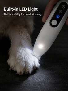 Pet Paw Hair Trimmer, Suitable For Dogs And Cats, 18mm Wide Blade Electric Grooming Clipper With LED Light, USB Rechargeable Wireless Pet Hair Clipper, One-Button Design, Suitable For Paw Pads, Face, Ears And Small Areas, Suitable For Cats, Dogs, Rabbits And Other Small Pets Home Grooming Tool - Multicolor - View 7