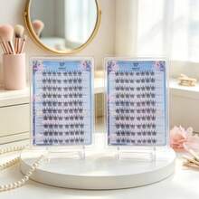 80 Clusters Glue-Free No-Removal False Eyelashes, Eyelash, Lashes, Little Pear Blossom Short Baby Curl 3D Lash Clusters, Self-Adhesive For Morning Rush Makeup - C - View 2