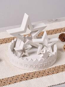 Advent Calendar Star Silicone Mold,Advent Storage Tray For Home Decor,Room Decor,Wedding Decor,DIY Hollow Five-Pointed Star Epoxy Resin Gypsum Mould,Gift For Woman,Winter Gift,Christmas Gift - Mold - View 3