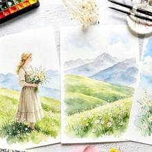 Multipurpose A4/A5 Mixed Media Watercolor Notebook, 180gsm Thick Art Paper, Colorful Fruit Illustration Cover With Various Patterns, Spiral Bound Sketch Pad, Works Great With Watercolor, Acrylic, Gouache, Ink For Diverse Hand‑Drawing Art Projects - Fruit Cover Design - View 4