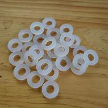50pcs 1/2 Inch White Silicone Washers, Heat-Resistant Leak-Proof Sealing Rings, Suitable For Home Cold And Hot Water Pipes - White - View 4