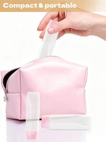 Leak‑Proof Flip‑Cap Refillable Squeeze Bottles, Wide Mouth Easy Filling Empty Travel Containers For Lotion Shampoo Conditioner, Perfect For Outdoor Trips, Gym Use & Cosmetic Pouch Organization - A - View 6