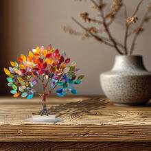 1pc Tree Of Life 2D Acrylic Desktop Decor Ornament, Waterproof & Wear-Resistant, Bohemian Style, Suitable For Home And Living Room Holiday Decoration, Great Gift - Ornament - View 1