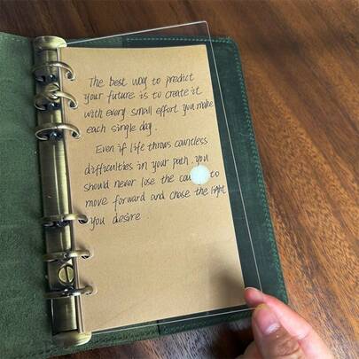 1 buc. clipboard transparent din acrilic pentru foi libere A6/A7, fără urechi, ușor, accesoriu pentru planificator