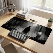 Ink Warrior Large Gaming Mouse Pad, Non-Slip Rubber Desk Mat, Keyboard Pad, Washable, Abstract Art Design, Back To School Gift, Office And Home Desktop Accessory, Office Supplies - Ink Warrior - View 2