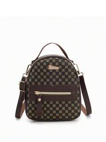 1pc Women's Vintage Floral Print Mini Backpack, Lightweight Multi-Pocket Small Bag, Convertible One Shoulder Crossbody Multi-Use Bag - M1550 - View 10