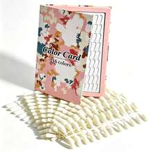 160/216/320 Color Card Set + Nail Tips, Glueless Embedded, Display Board, Marble Texture Minimalist Style Display Album, Suitable For Nail Salons, Nail Polish & Gel Display - Multicolor - View 18