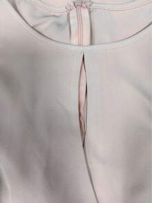 Elegant Sleeveless Twisted Wrap Hem Party Dress, Green Elegant Polyester Fabric, Lightweight Knee-Length Dress - Pink - View 6