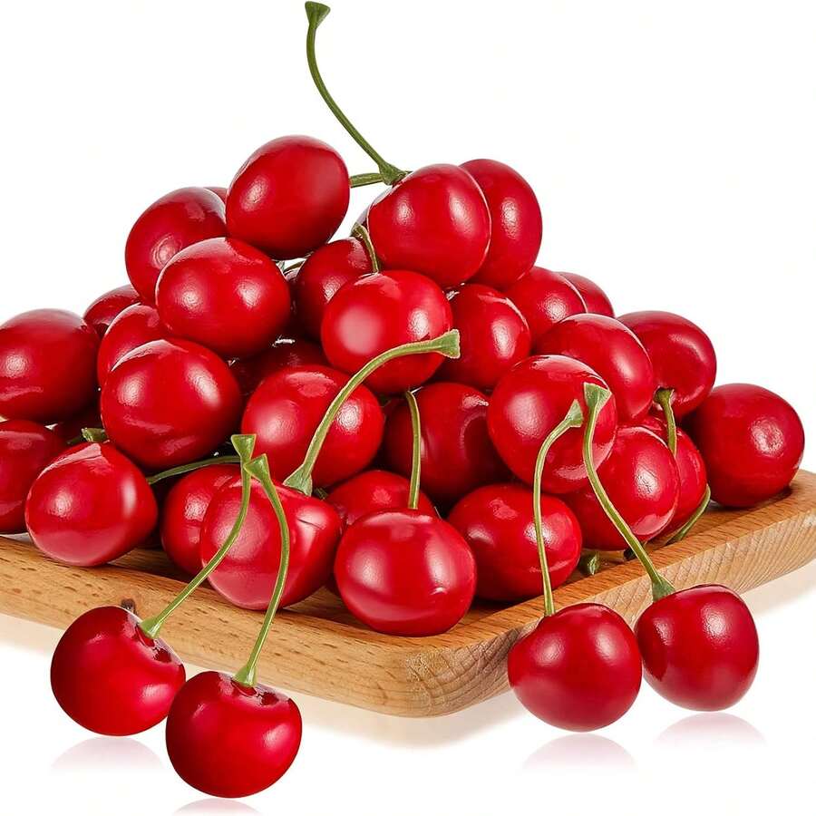 30 Buah Dekorasi Busa Ceri Merah, Untuk Dekorasi Rumah, Dekorasi Dapur, Dekorasi Musim Gugur, Dekorasi Luar Ruangan, Dekorasi Meja, Dekorasi Pernikahan, Tanaman Buatan, Hadiah untuk Wanita, Kembali ke Sekolah - Merah - View 1