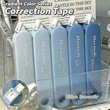 5pcs Transparent Design Modern Tone White Pull-Out Correction Tape, Quick Dry Instant Correction, School Office Supplies Easy To Use, Ins Style Popular Gradient Silent Smooth - A27 Correction Tapes - View 15