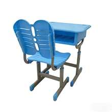 1 Pc Student Desk And Chair Set, Height‑Adjustable Desk And Chair, Desktop Equipped With Reading Stand And Pen Holder Storage Position, Built‑In Drawer Storage Space, Suitable For Study Use In Home Studies And Bedrooms - A - View 9