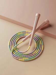 Adjustable Bead-Shaped Segmented Skipping Rope, Thumb-Fixed Ring With Anti-Slip Handle Design, Suitable For Beginners, Suitable For Indoor And Outdoor Exercises, Durable Fitness Training Rope - Multicolor - View 15