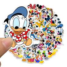 52pcs Disney Movie Mickey Mouse Stickers Cartoon Decals DIY Skateboard Laptop Motorcycle Cool Cute Cartoon Stickers - Multicolor - View 1