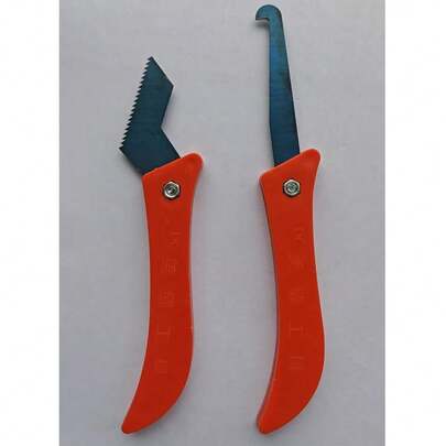 Professional Tile Grout Remover, Serrated Joint Cleaner, Tungsten Steel Hook Knife, Plastic, No Electricity Required, Floor And Wall Cement Cleaning Tool