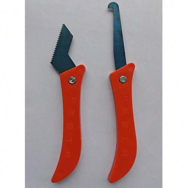 Professional Tile Grout Remover, Serrated Joint Cleaner, Tungsten Steel Hook Knife, Plastic, No Electricity Required, Floor And Wall Cement Cleaning Tool