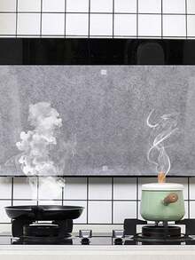 12/24/48pcs Disposable High-Efficiency Oil-Absorbing Smokeless Kitchen Range Hood Filter Paper, Universal Size, With Durable Adhesive Protective Film - A - View 3