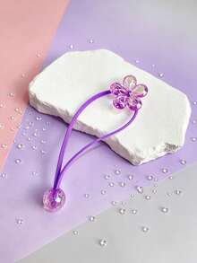 12/6pcs High Elasticity Hair Ties, Sweet Hair Accessories, Basic Style Non-Damaging, Suitable For Girls And Women, Daily Essential - Multicolor - View 7