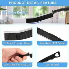 SOKANY 11Pcs Crevice Cleaning Brush Set, Hard Bristle Cleaning Supplies For Kitchen, Bathroom, Corner, Grout, Sink - 11 Pcs - View 3