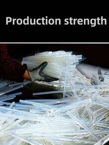 5PCS/50PCS/100PCS Transparent Hot Melt Glue Sticks, 2.7x11.81 Inches, High Viscosity Glue Sticks, Suitable For Factory, Workshop And Contractor DIY Hot Glue Gun - White - View 3