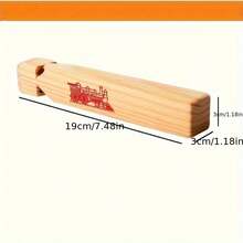1/2pcs-Set Wooden Train Whistle - Perfect For Party Favors, Birthday Decorations, Noise Makers, Gift Bag Fillers, Mini Game Prizes And Christmas Stocking Stuffers - Multicolor - View 4