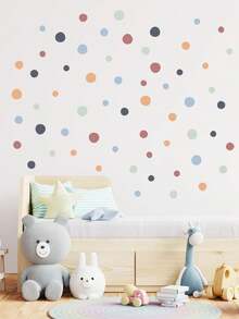 1pc Asymmetrical Round Wall Sticker - Multiple Styles - View 3