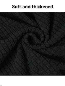 Club Chair Slipcover Elastic Barrel Shaped Chair Cover Soft Stretch Fabric Single Sofa Cover Removable Furniture Protector Living Room Armchair Cover - Black - View 8