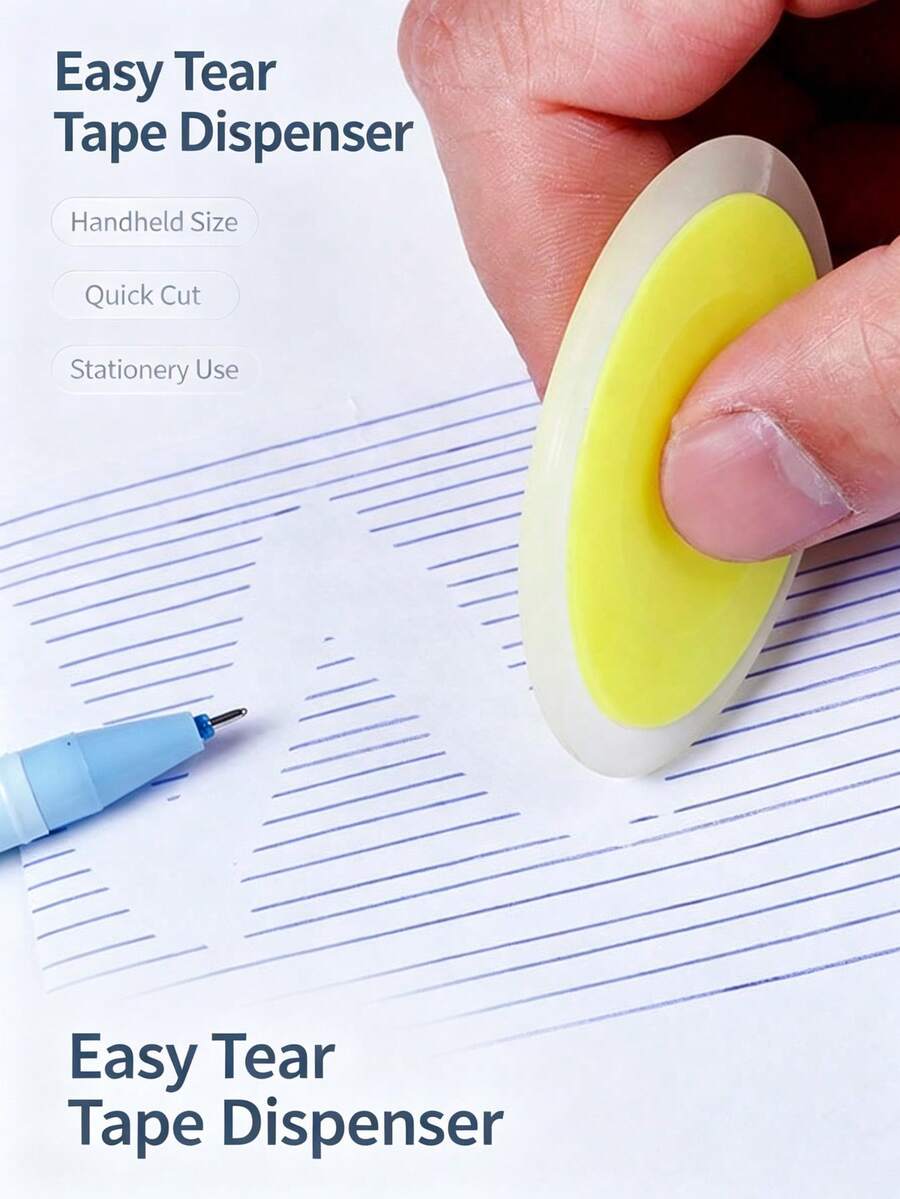 5pcs Candy Color Eraser Set, Heat-Erasable Oval Erasers, Soft Pencil Erasers, Highly Attractive Pastel Stationery, Clean Erasing Without Leaving Traces, School Supplies, Suitable For Students' Classroom Notes Erasure, Gift For Students And Classmates - Multi-color - View 1