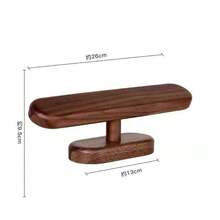 Rubber Wood Watch Holder Home Entryway Countertop Display Organizer Storage Rack Jewelry Bracelet Stand - Brown - View 9